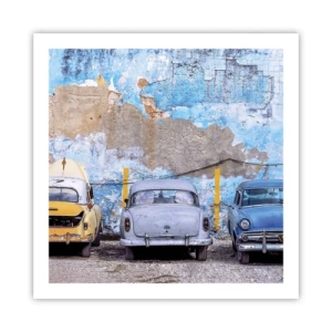 Affiche - Poster - Rencontre de vétérans - 60x60 cm