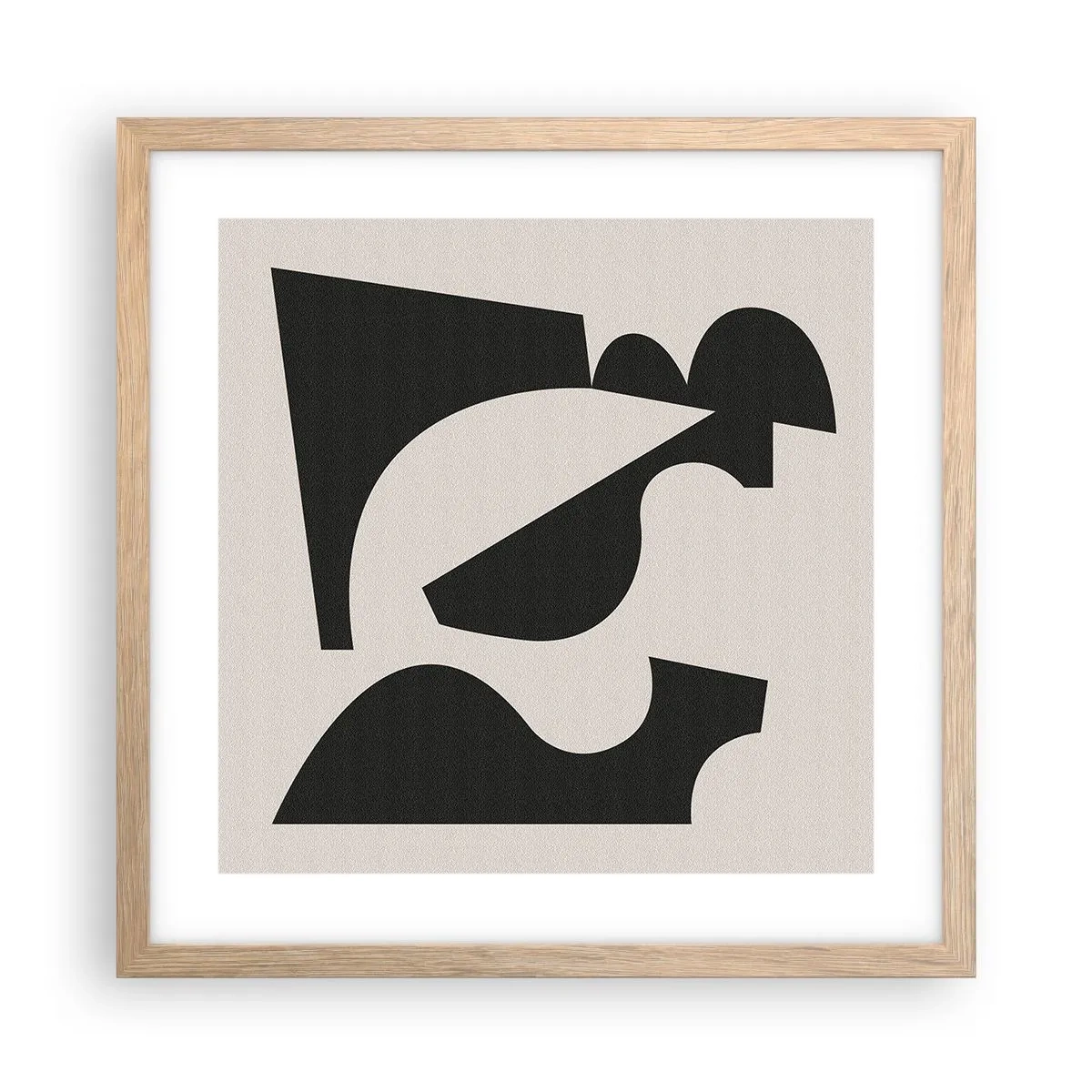 Affiche dans un chêne clair - Poster - À monter soi-même - 40x40 cm