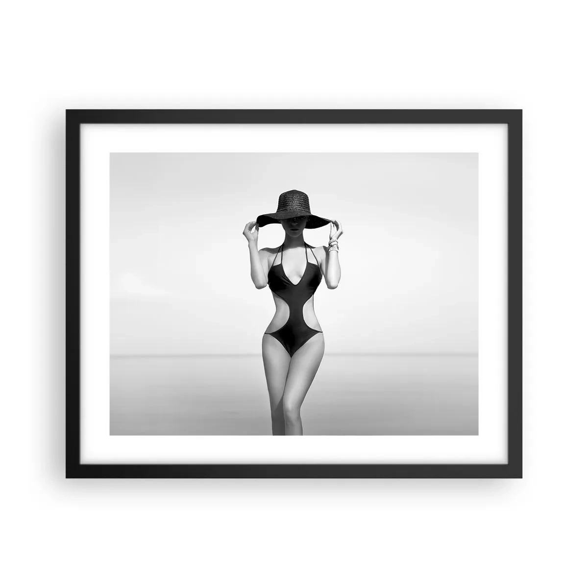 Affiche dans un cadre noir - Poster - Mon prénom? Élégance - 50x40 cm