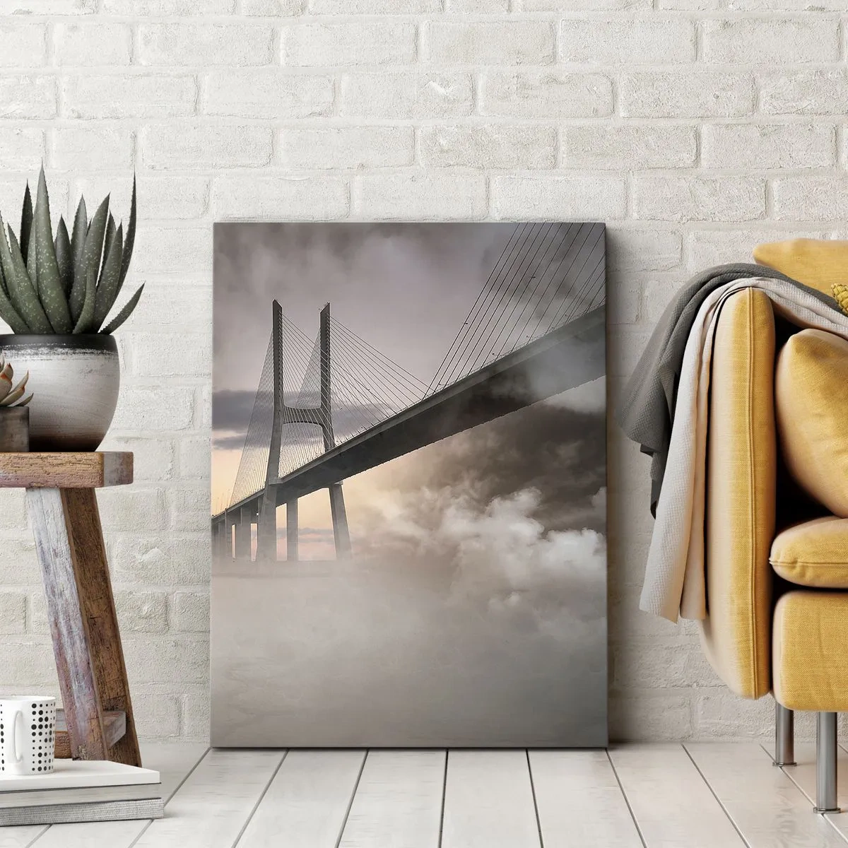 Impression sur toile - Image sur toile - Sur la rivière qui n'existe pas - 55x100 cm