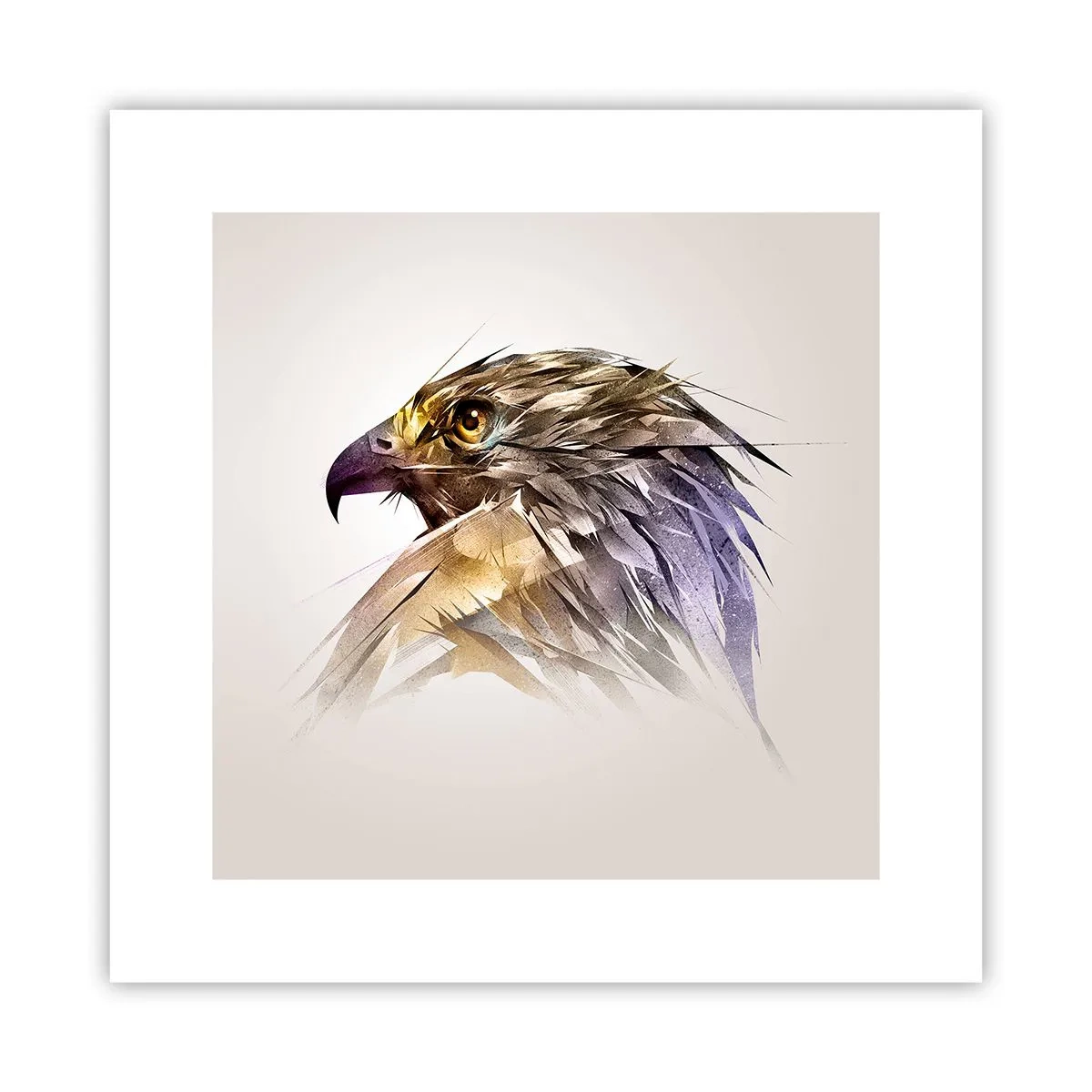 Affiche - Poster - Portrait d'un guerrier - 30x30 cm