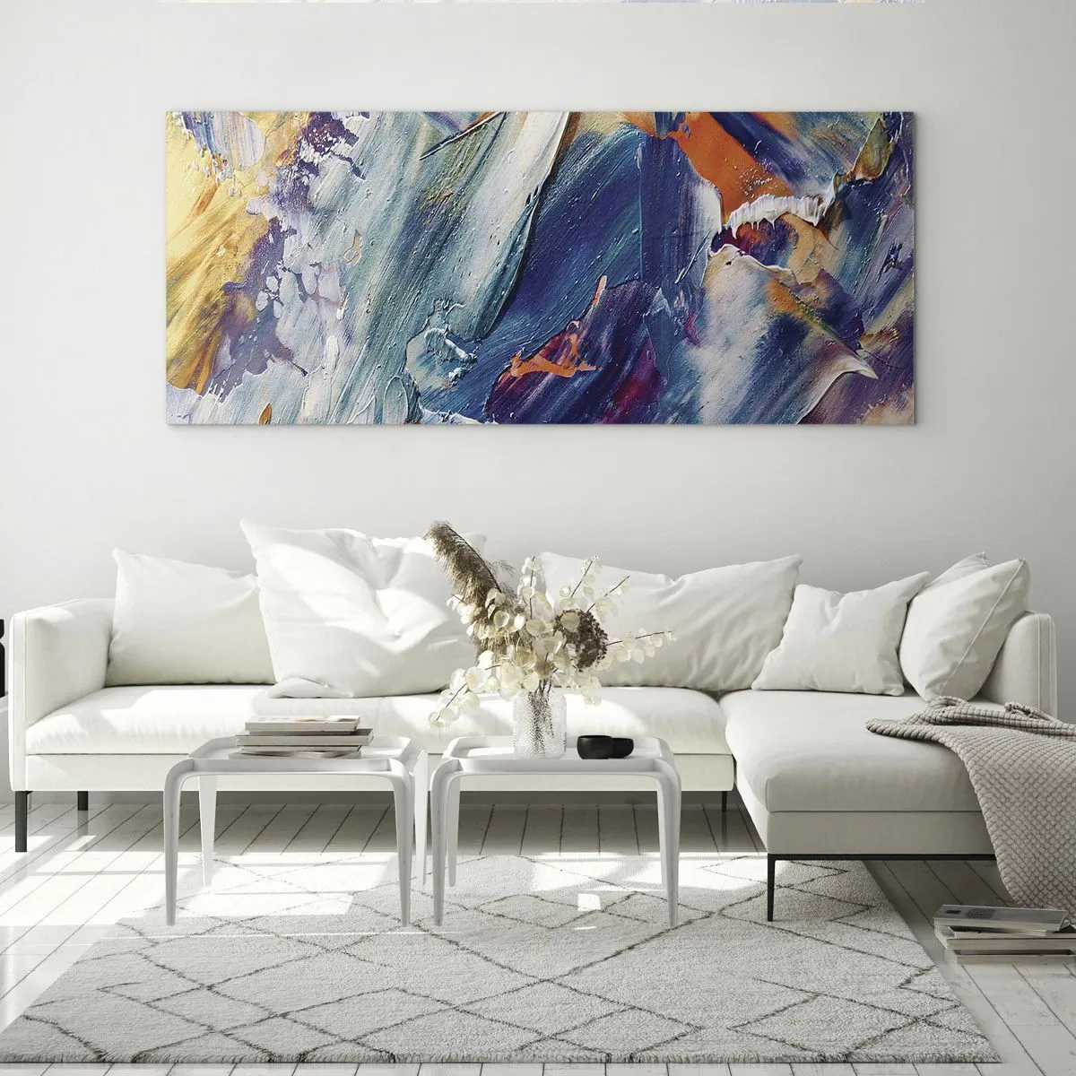 Impression sur verre - Image sur verre - Confusion des couleurs - 100x40 cm