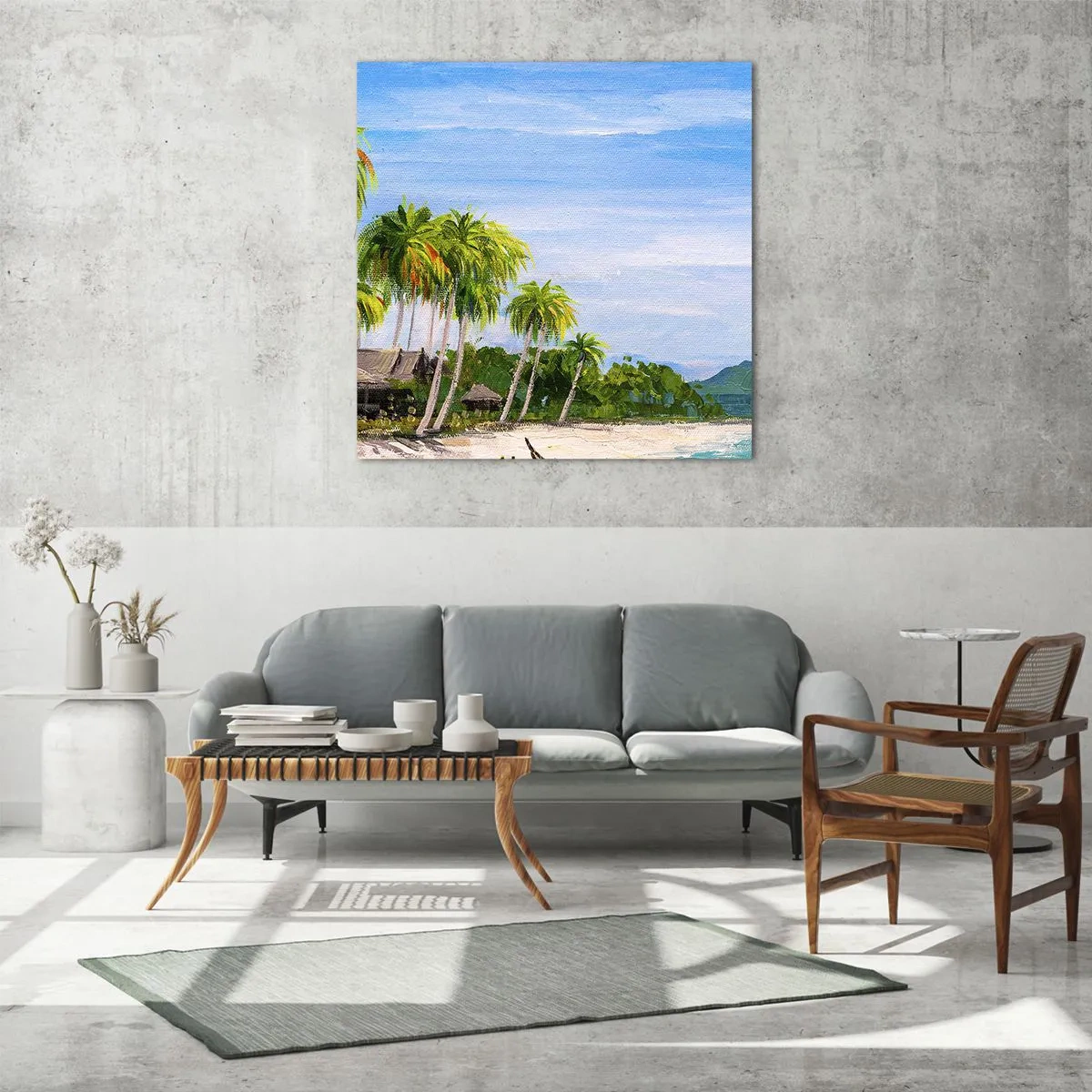 Impression sur verre - Image sur verre - Rêve exotique - 40x40 cm