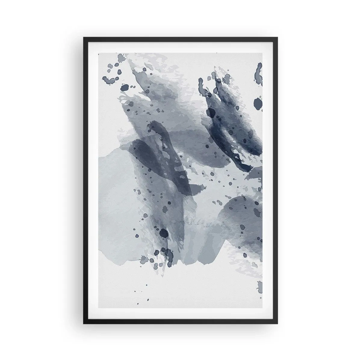 Affiche dans un cadre noir - Poster - Étude de la nature de l'eau - 61x91 cm