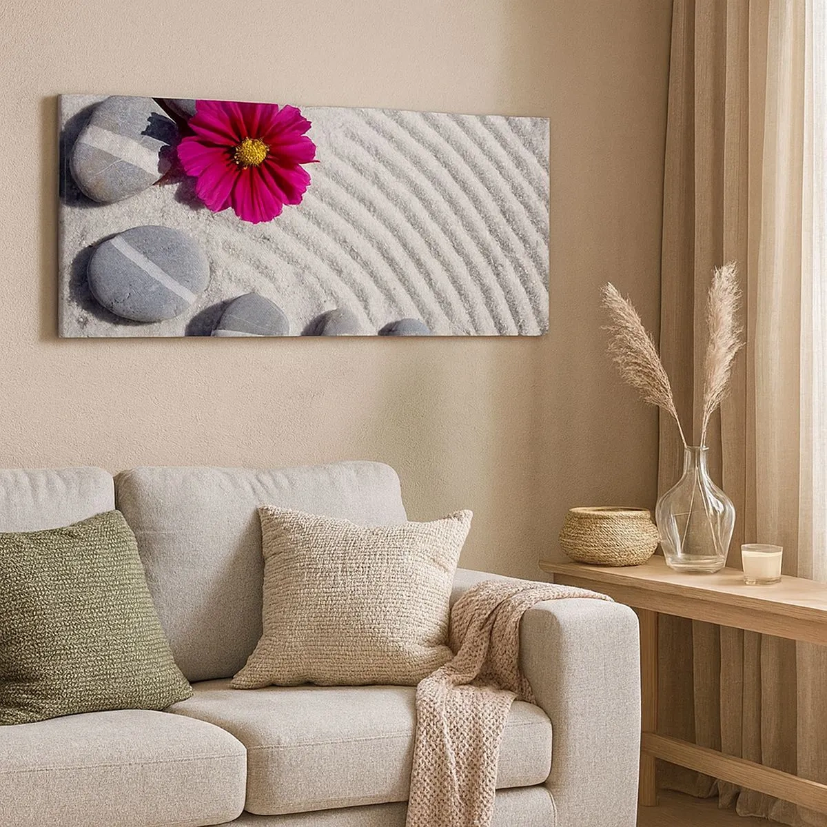 Impression sur toile - Image sur toile - Énergie et paix du cercle magique de la nature - 100x40 cm