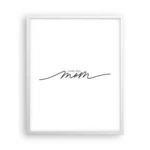 Affiche dans un cadre blanc - Poster - Grand chamboulement - 40x50 cm