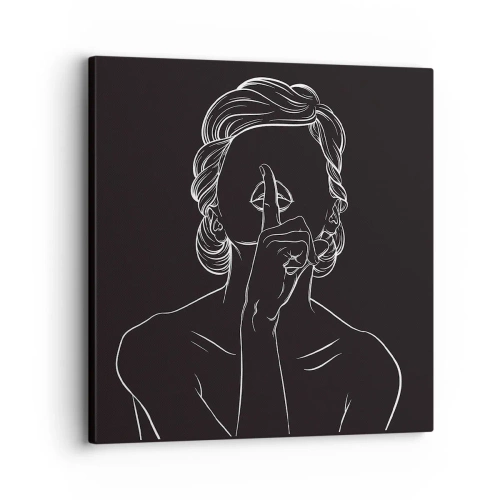 Impression sur toile - Image sur toile - La beauté s'épanouit en silence - 30x30 cm