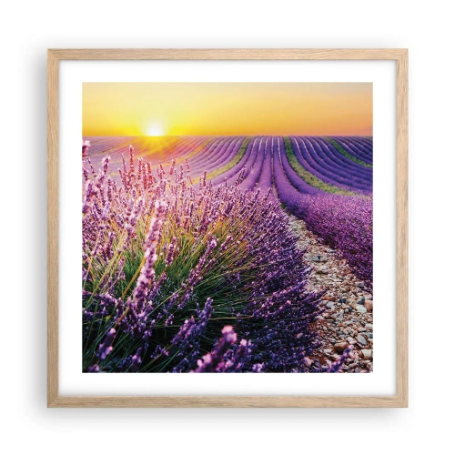 Affiche dans un chêne clair - Poster - Tige parfumée - 50x50 cm