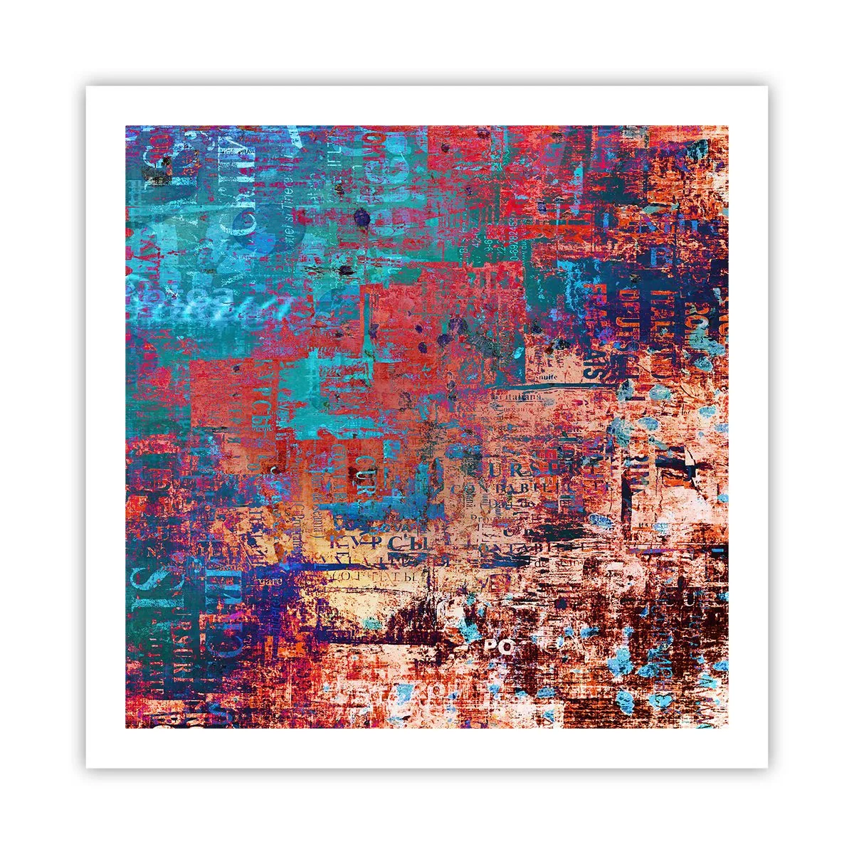 Affiche - Poster - Mémoire et oubli - 60x60 cm