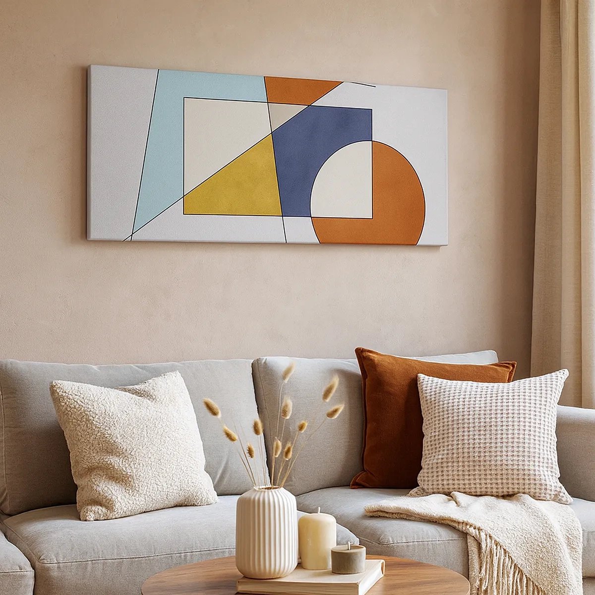 Impression sur toile - Image sur toile - Abstraction : plaisir moderniste - 30x30 cm