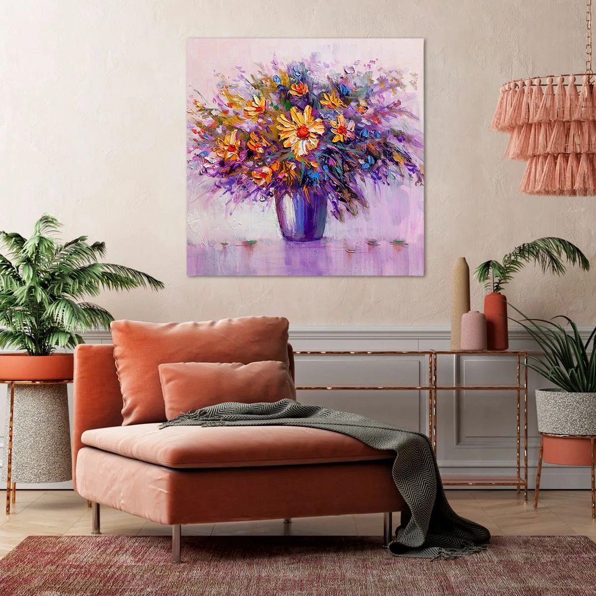 Impression sur toile - Image sur toile - Ça sent bon, ça a l'air doux - 30x30 cm