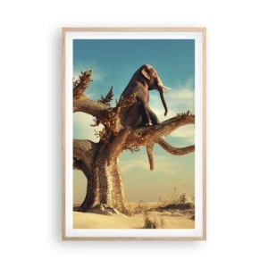 Affiche dans un chêne clair - Poster - Nouveau point de vue - 61x91 cm