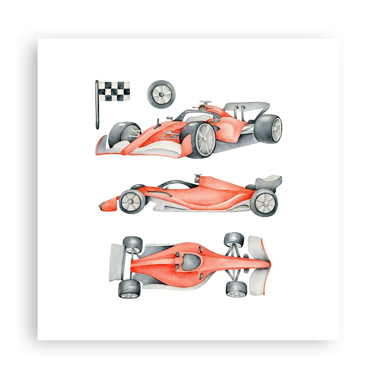 Affiche - Poster - poursuis ton rêve - 60x60 cm