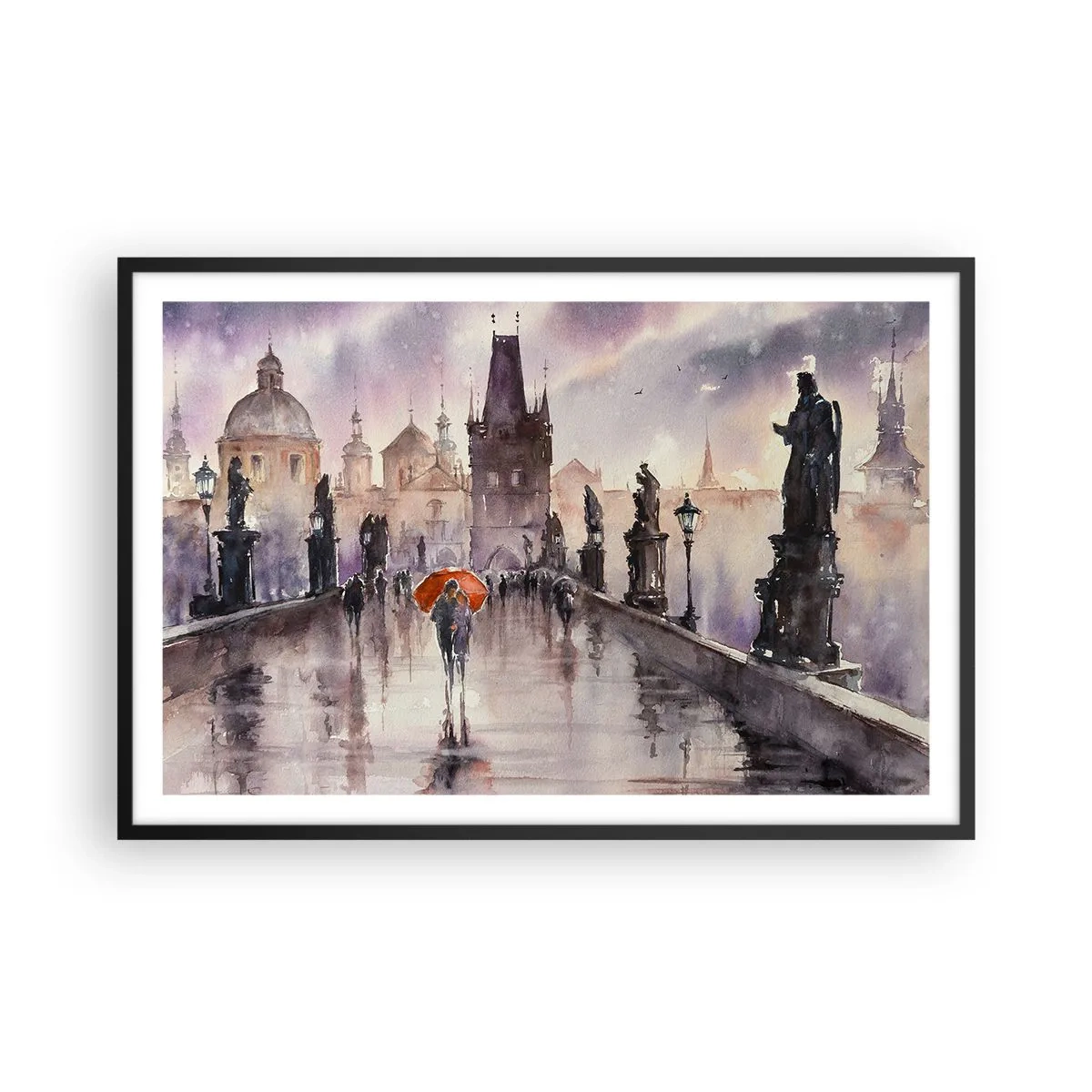 Affiche dans un cadre noir - Poster - Les gens ne changent pas - 91x61 cm