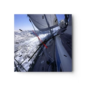 Horloge murale - Pendule murale - Je sais ce que c'est d'être un oiseau - 40x40 cm