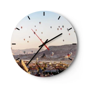 Horloge murale - Pendule murale - Comme des navires dans le ciel - 40x40 cm