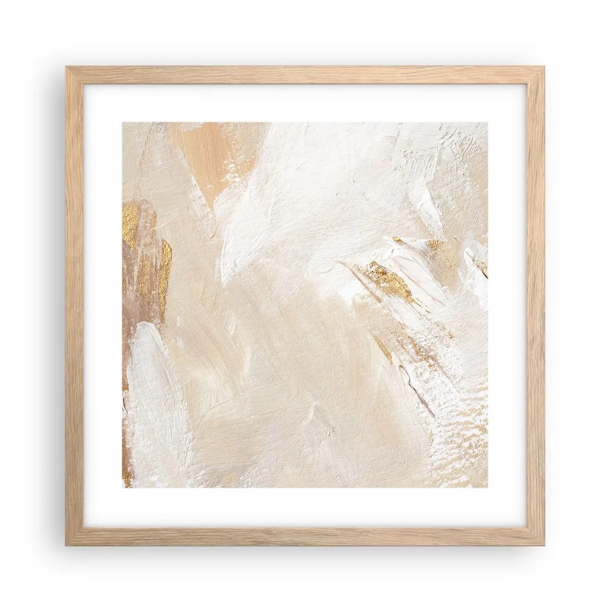 Affiche dans un chêne clair - Poster - Composition pastel - 40x40 cm