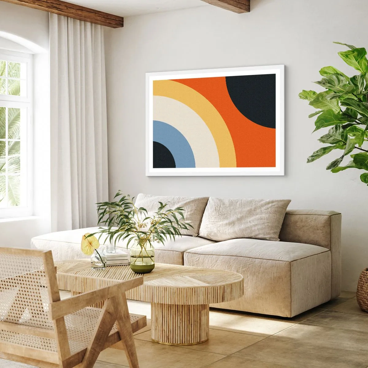 Affiche dans un cadre blanc - Poster - Vers son soi - 40x30 cm