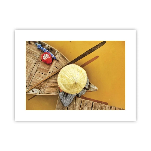 Affiche - Poster - La vie sur le fleuve Jaune - 40x30 cm