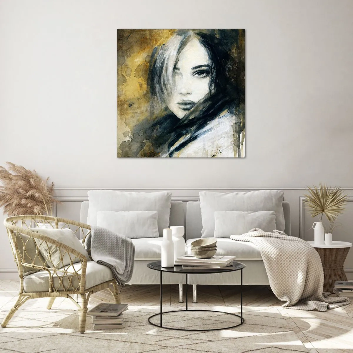 Impression sur verre - Image sur verre - plutôt innocente ou sensuelle ? - 50x50 cm