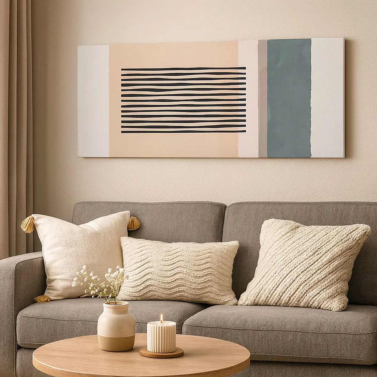 Impression sur toile - Image sur toile - Tout est en ordre - 100x40 cm