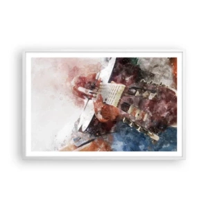 Affiche dans un cadre blanc - Poster - Et qu'en pensez-vous ? - 91x61 cm