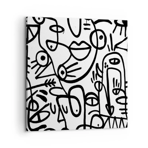 Impression sur toile - Image sur toile - Visages et mirages - 60x60 cm