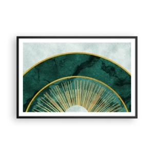 Affiche dans un cadre noir - Poster - Un autre système solaire - 91x61 cm