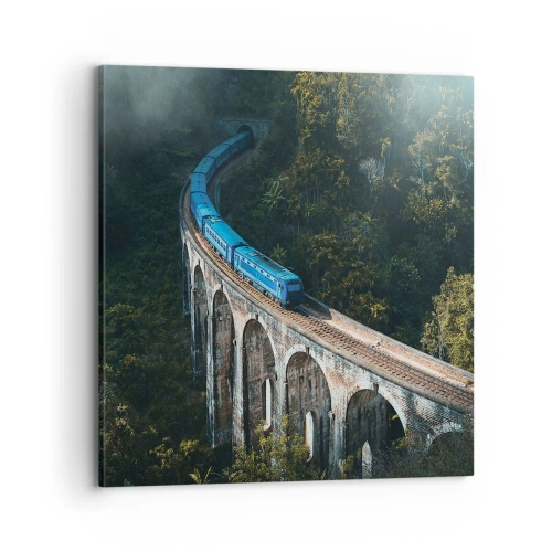 Impression sur toile - Image sur toile - Train nature - 70x70 cm