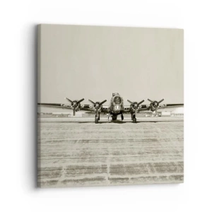 Impression sur toile - Image sur toile - Toujours prêt! - 30x30 cm