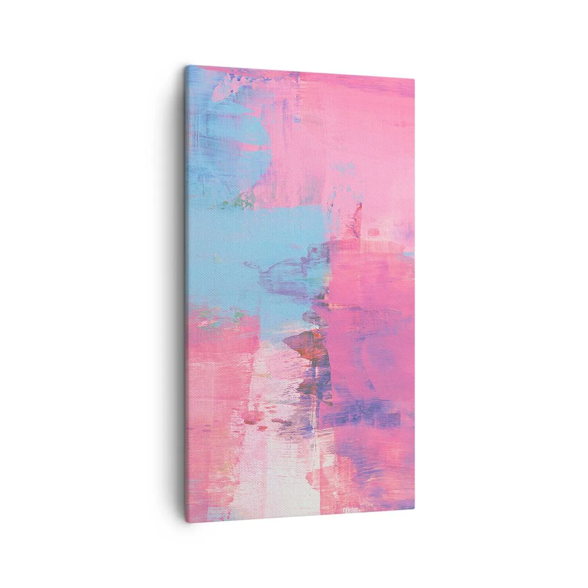 Impression sur toile - Image sur toile - Du rose, du bleu et une pincée de lumière - 45x80 cm