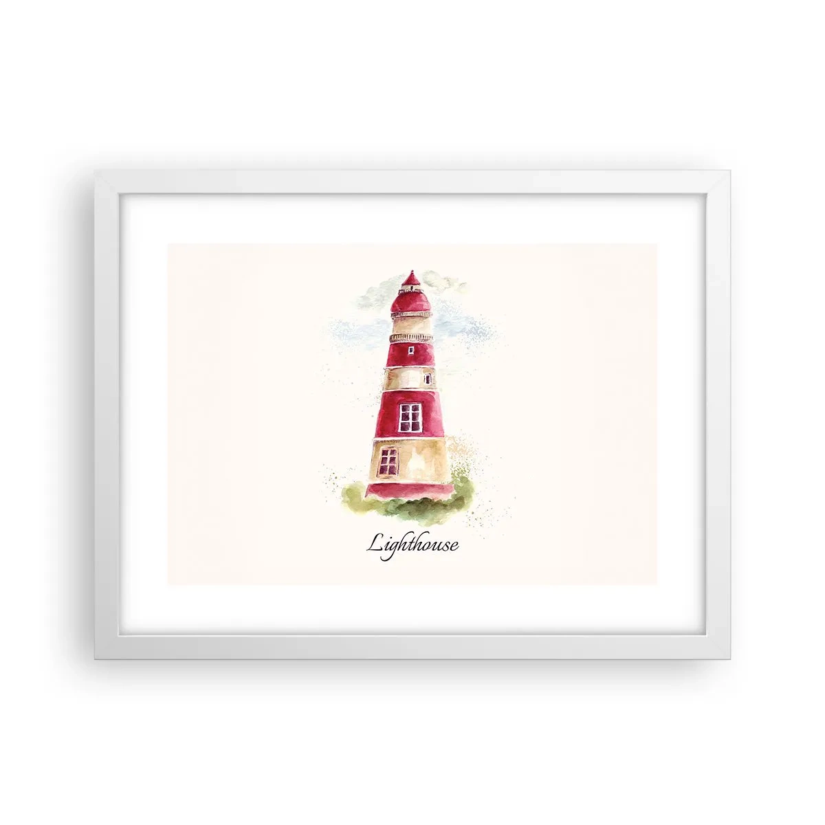 Affiche dans un cadre blanc - Poster - Il y a toujours beau temps autour - 40x30 cm