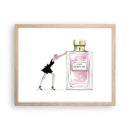 Affiche dans un chêne clair - Poster - L'essence des femmes - 50x40 cm