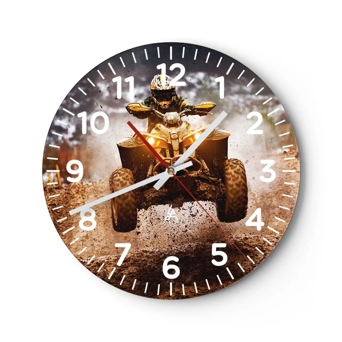 Horloge murale - Pendule murale - No risk no fun - 40x40 cm