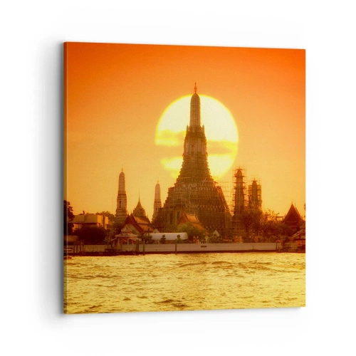 Impression sur toile - Image sur toile - Vers le soleil, toujours vers le soleil - 70x70 cm