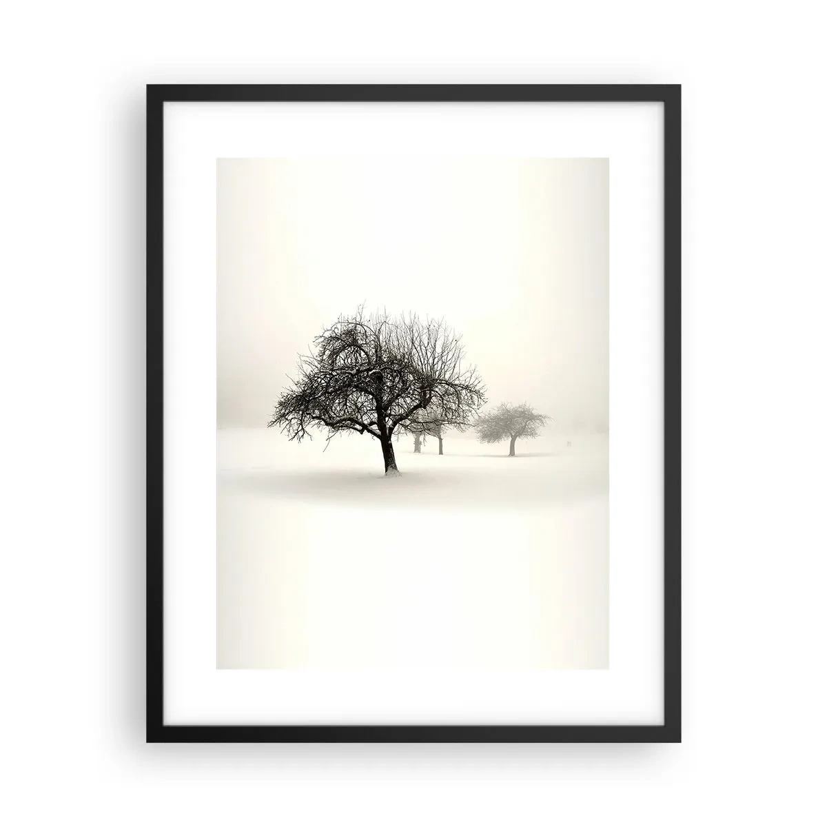 Affiche dans un cadre noir - Poster - Un rêve hivernal - 40x50 cm