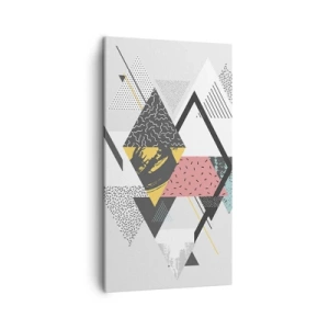 Impression sur toile - Image sur toile - Variation sur triangle et losange - 45x80 cm