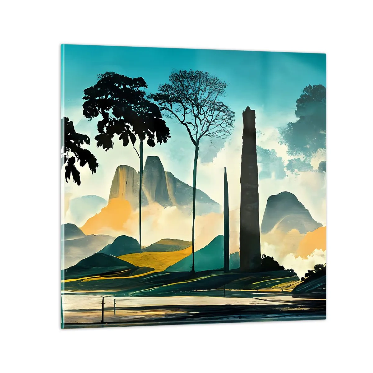 Impression sur verre - Image sur verre - Toujours de plus en plus haut - 60x60 cm