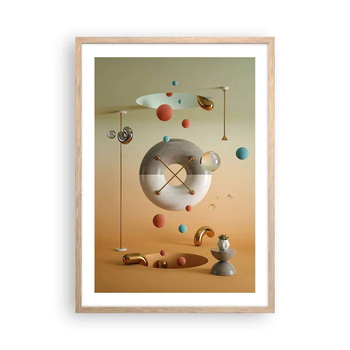 Affiche dans un chêne clair - Poster - Tout peut arriver - 50x70 cm