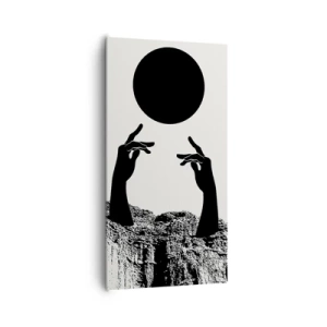 Impression sur toile - Image sur toile - Composition surréaliste : le soleil et le reste - 65x120 cm