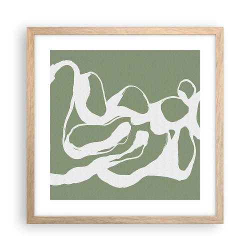 Affiche dans un chêne clair - Poster - L'appel de l'espace - 40x40 cm