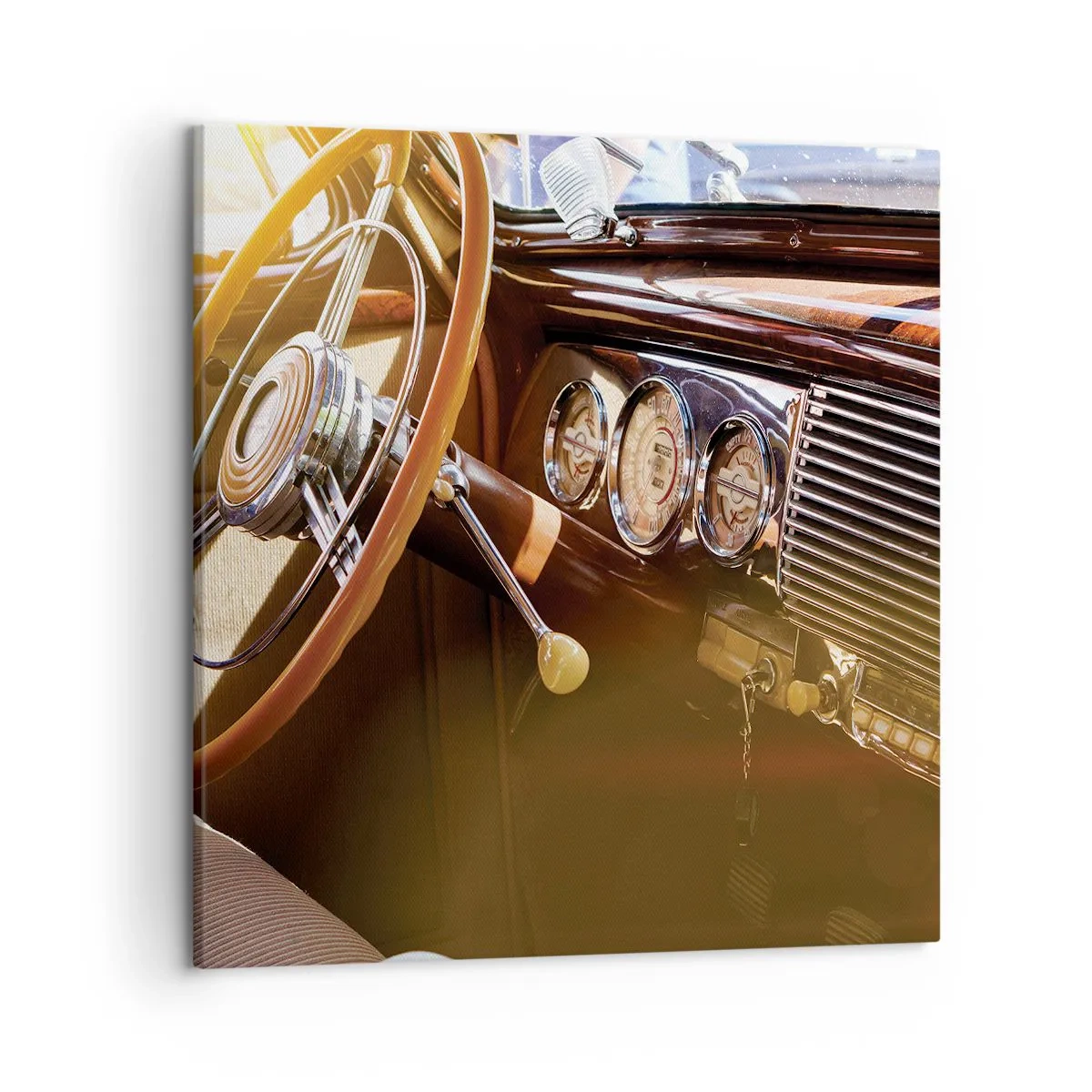 Impression sur toile - Image sur toile - Souffle de luxe venu du passé - 50x50 cm