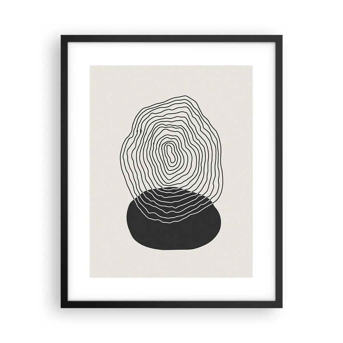 Affiche dans un cadre noir - Poster - Durabilité et oscillation - 40x50 cm