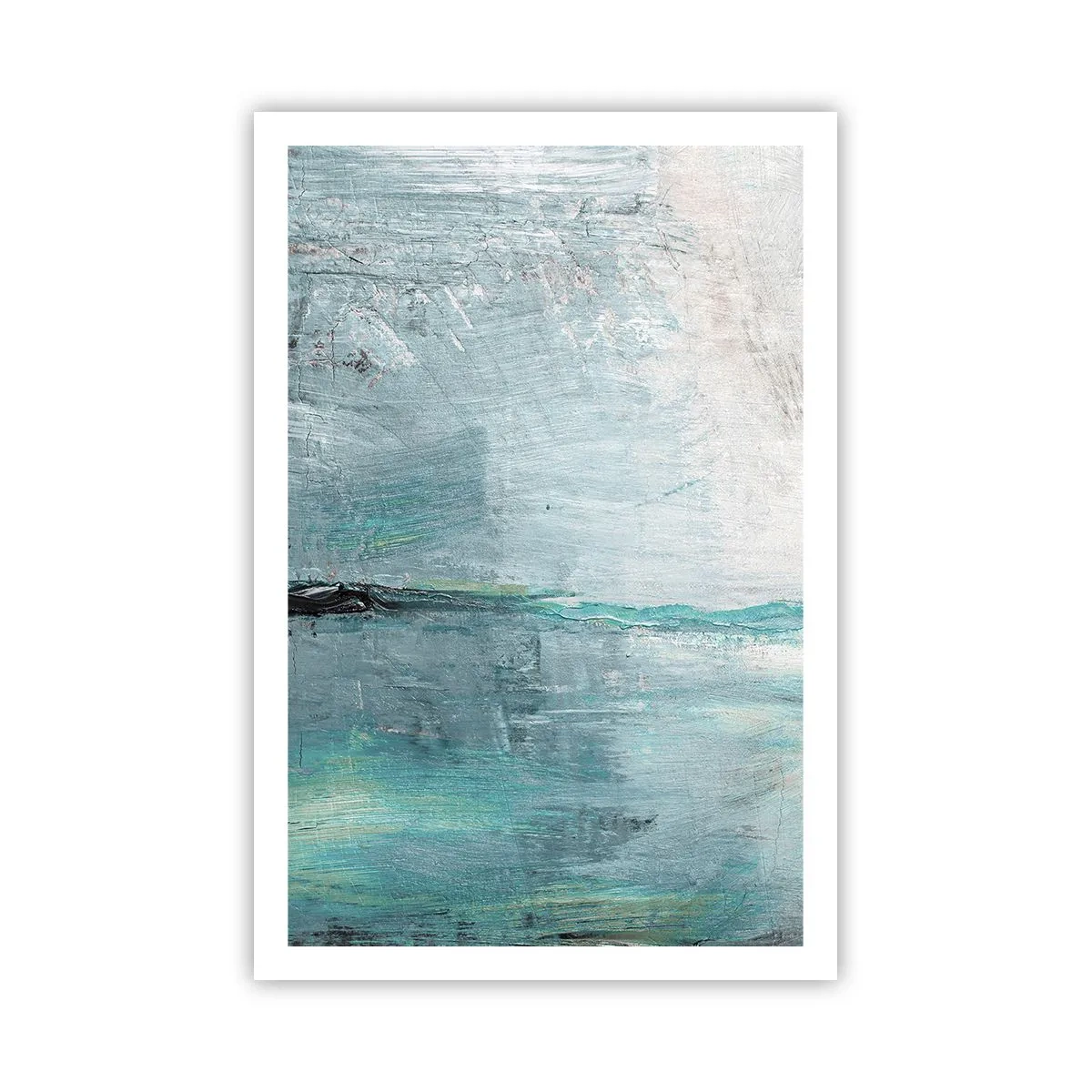 Affiche - Poster - Horizontalement en bleu - 61x91 cm