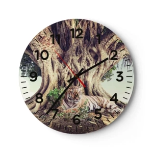 Horloge murale - Pendule murale - Vue du Livre de la Genèse - 30x30 cm