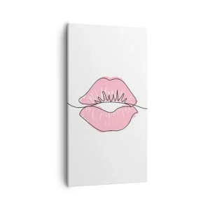 Impression sur toile - Image sur toile - Prêt à l'embrassade? - 55x100 cm