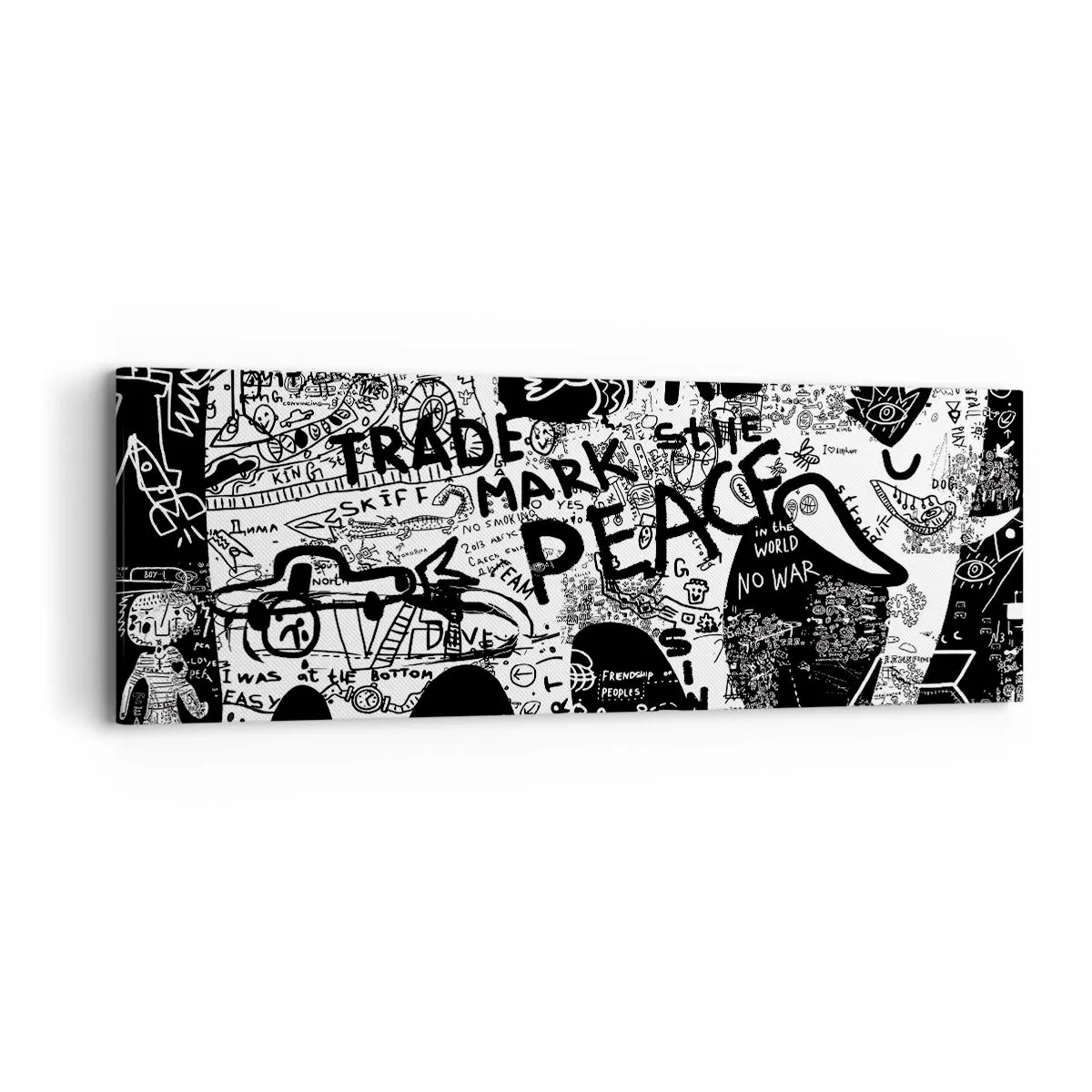 Impression sur toile - Image sur toile - La richesse des rues - 90x30 cm