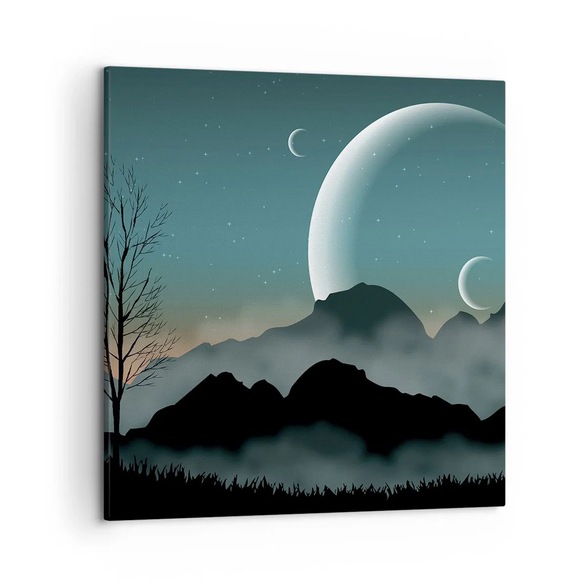 Impression sur toile - Image sur toile - Carnaval de la nuit étoilée - 50x50 cm