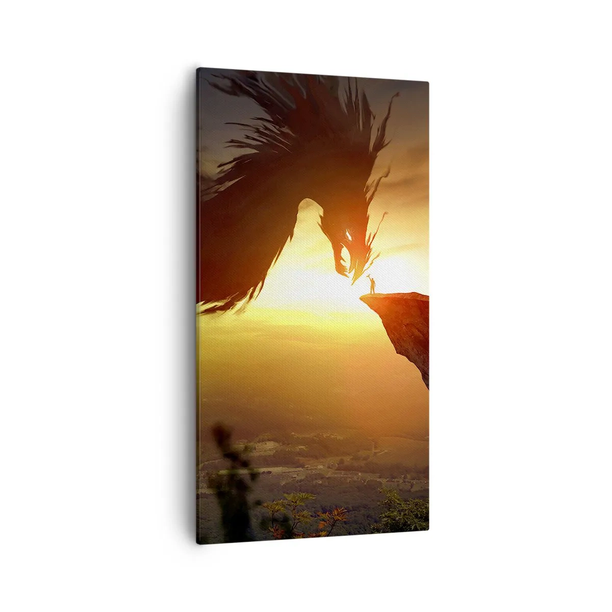 Impression sur toile - Image sur toile - Chasseur de dragon - 55x100 cm