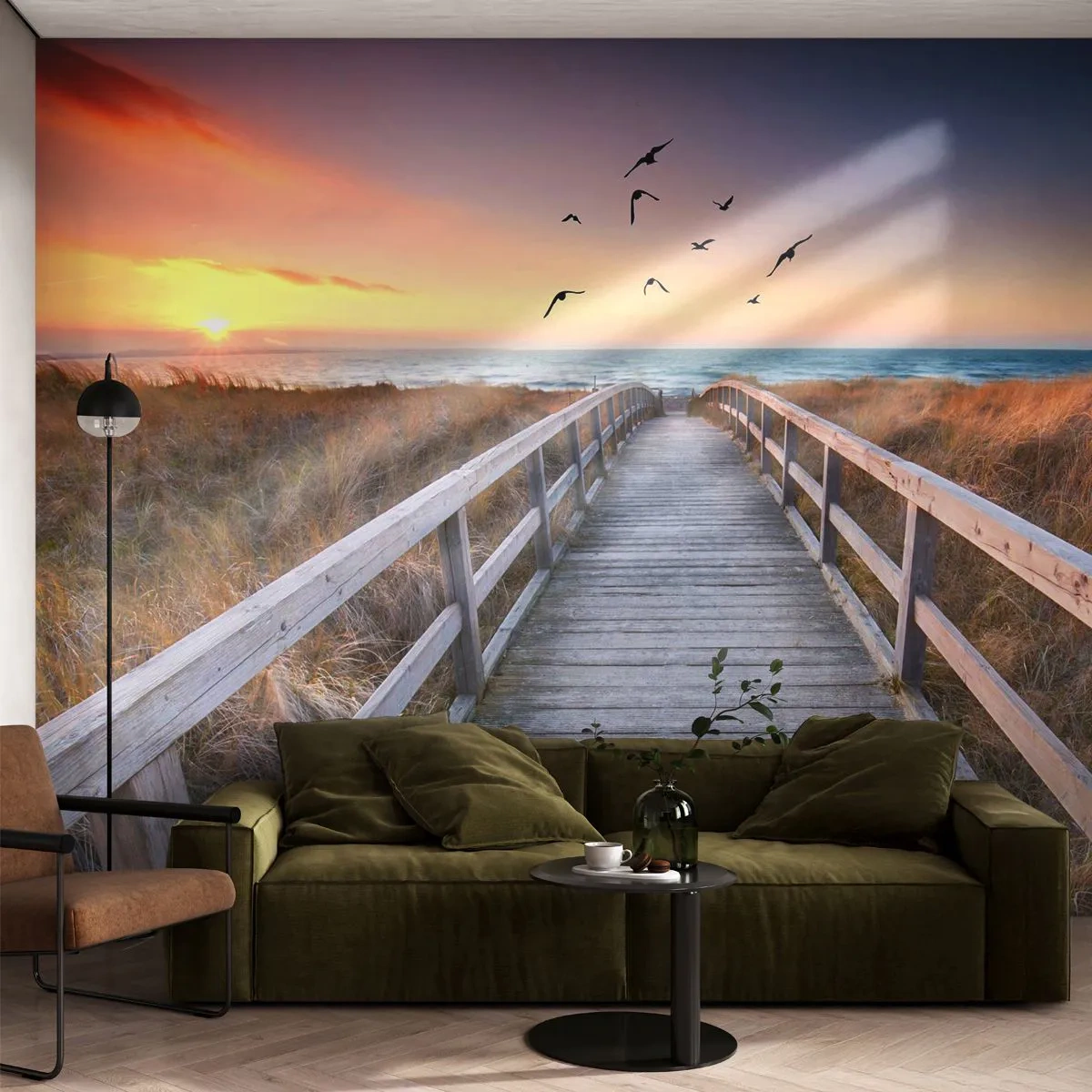 Papier Peint Photo Standard Eco - Envol des espaces - Paysage, Mer, Plage - 200x140 cm
